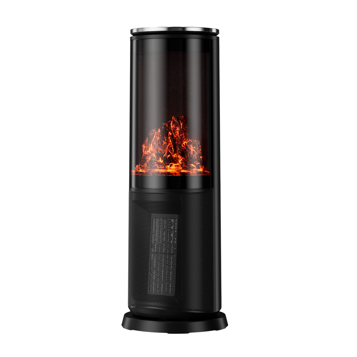 AKIRES 25IN Space Heater for Indoor Use,1500W Room Heater with Thermostat,120° Oscillating Large Portable Electric Fireplace Heater for Large Room