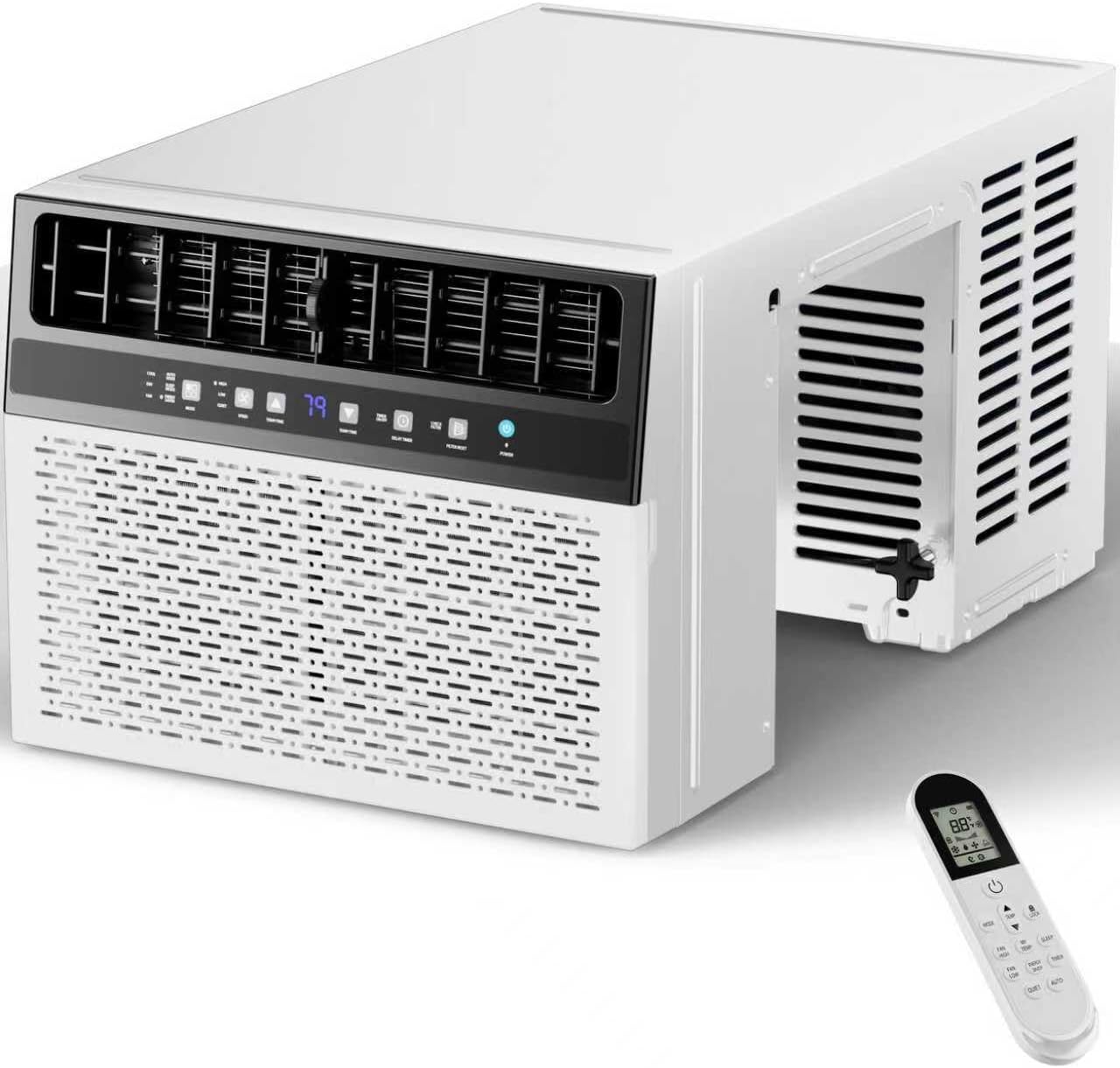 AKIRES Window Air Conditioner, 12000BTU Window AC Units Cools up to 550 Sq. Ft, 6 Modes, Cooler AC Unit with Full Window View, Energy Saving