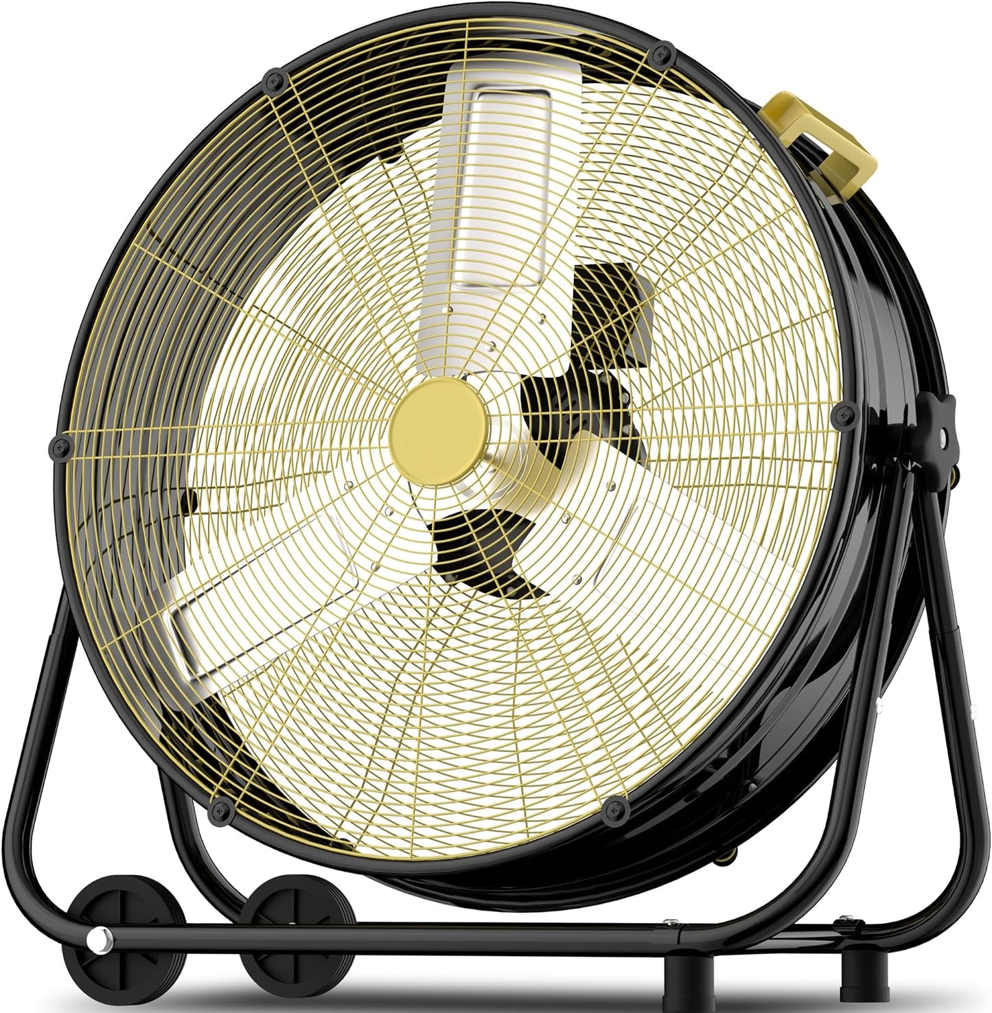 AKIRES 23,500CFM Industrial Floor Drum Fan,600W High Velocity Heavy Duty Shop Fan with 360° Tilt,Handle,High Velocity Drum Fan for Garage,Basement,Warehouse,Patio,Factory,Workshop,Commercial Use(40IN)