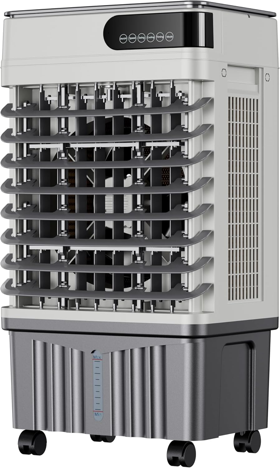AKIRES 1850CFM Swamp Cooler,Evaporative Air Cooler with 5.5-Gal Water Tank,4 Ice Packs,Evaporative Cooler for Outdoor Patio Garage Commercial Industrial Use (31IN)