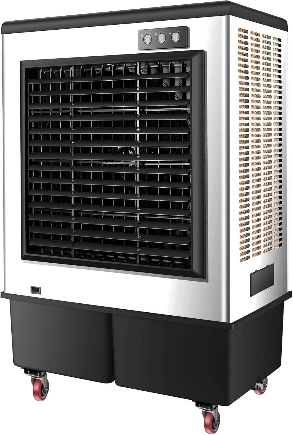 AKIRES 20600CFM Swamp Coolers,Portable Evaporative Air Cooler for 3500 Sq.ft of Space,with Continuous Auto Fill,57.0-Gal Water Tank,120°Oscillation,5 Ice Packs,Cooling Fan for Outdoor,Indoor Use(69IN)