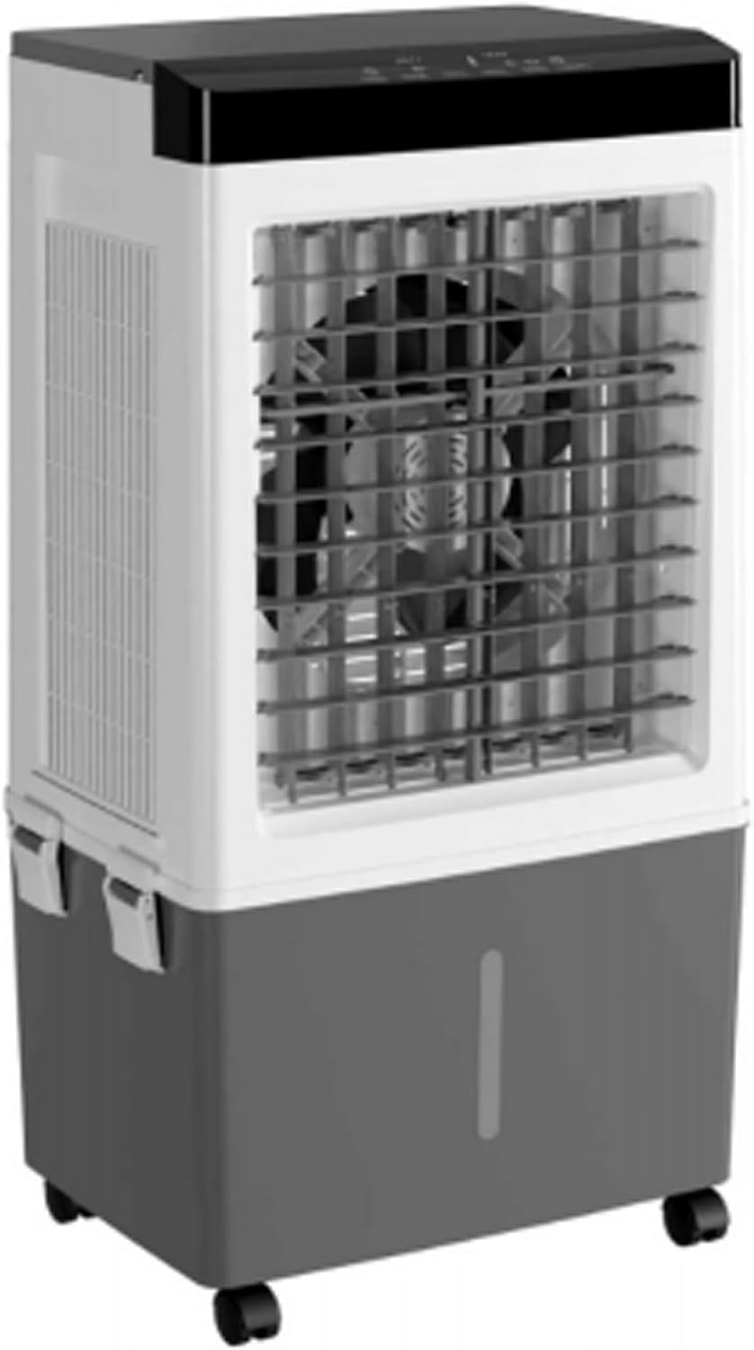 AKIRES 1850CFM Swamp Cooler,3-IN-1 Evaporative Air Cooler with 4.5 Gal Water Tank,2 Ice Packs,Evaporative Cooler with 12H Timer,2 Modes,3 Speeds,120°Oscillation，Cooling Fan for Indoor,Outdoor(31IN)