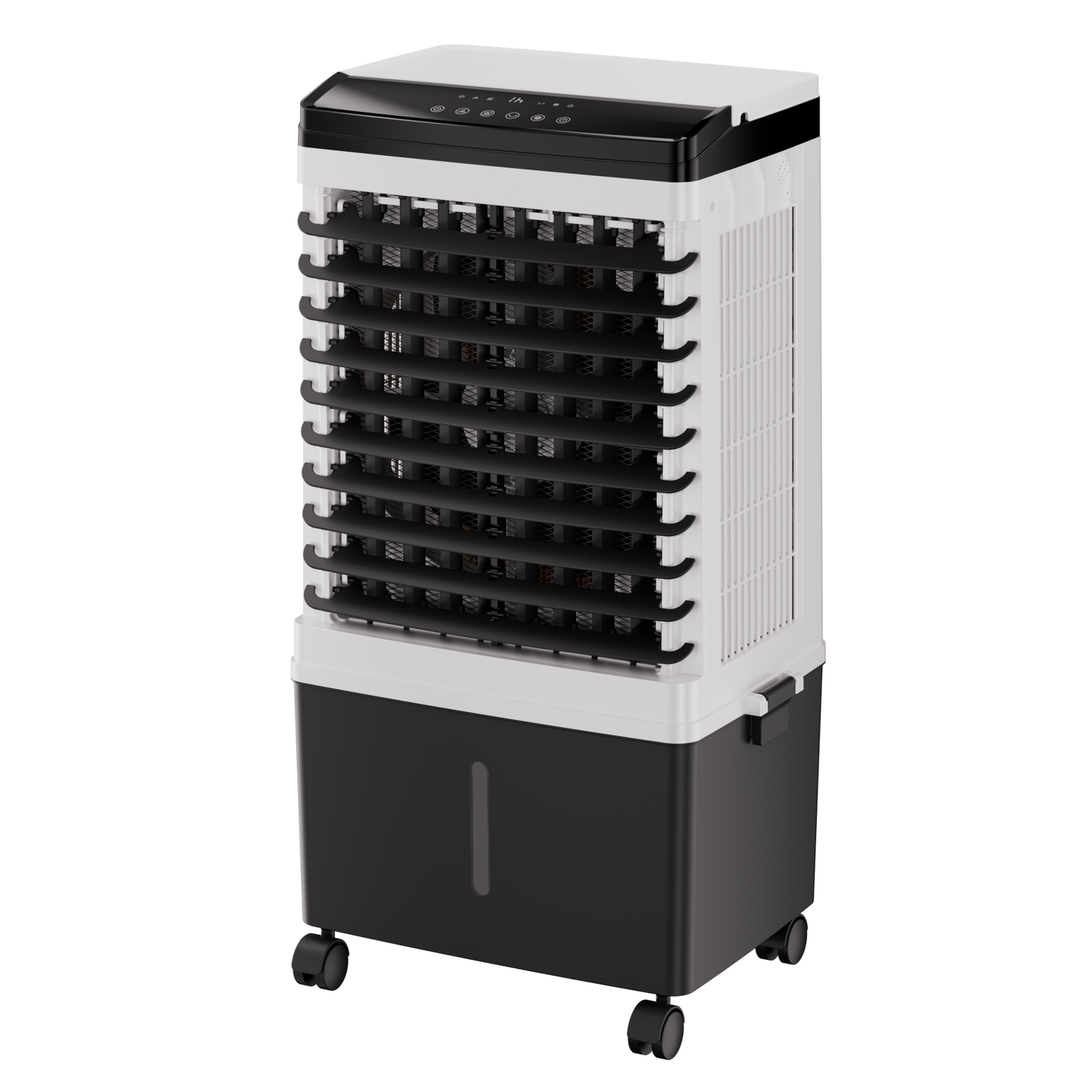 AKIRES 1900CFM Swamp Cooler,3-IN-1 Evaporative Air Cooler with 5.3 Gal Water Tank,2 Ice Packs,Evaporative Cooler with 12H Timer,2 Modes,3 Speeds,120°Oscillation，Cooling Fan for Indoor,Outdoor(31IN)