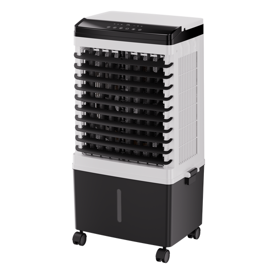 AKIRES 1900CFM Swamp Cooler,3-IN-1 Evaporative Air Cooler with 5.3 Gal Water Tank,2 Ice Packs,Evaporative Cooler with 12H Timer,2 Modes,3 Speeds,120°Oscillation，Cooling Fan for Indoor,Outdoor(31IN)
