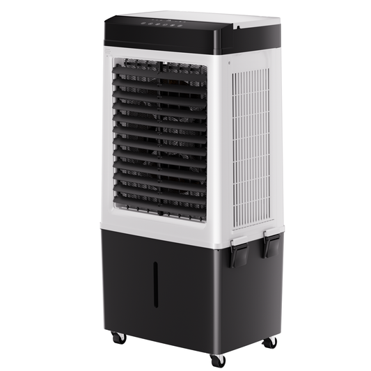 AKIRES 2200CFM Swamp Cooler,Evaporative Air Cooler with 8.0-Gal Water Tank, 4 Ice Packs, Portable Air Conditioners with Remote Control,12H Timer,Evaporative Cooler for Indoor,Outdoor Use (40IN)