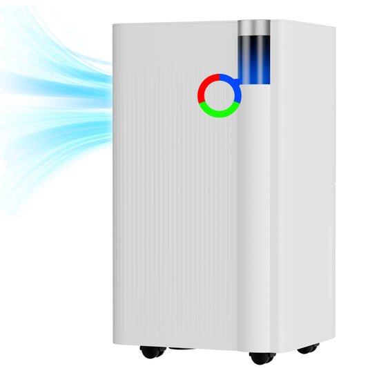 Akires Dehumidifier, 9 Pint DOE(Max 38 Pint) for Basement & Home, 3000 Sq.ft, with Drain Hose for Bathroom, Large Room