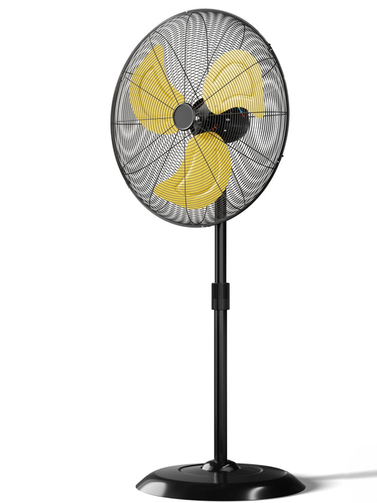 24” 8000CFM Outdoor Oscillating Pedestal Fan With Energy-Saving Motor,High-Velocity Industrial Stand Fan, Heavy Duty Metal Floor Fan for Shop