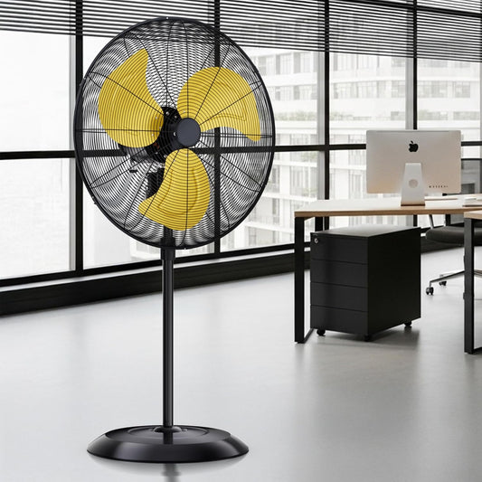 AKIRES 30” Outdoor Oscillating Pedestal With Energy-Saving Motor Yellow