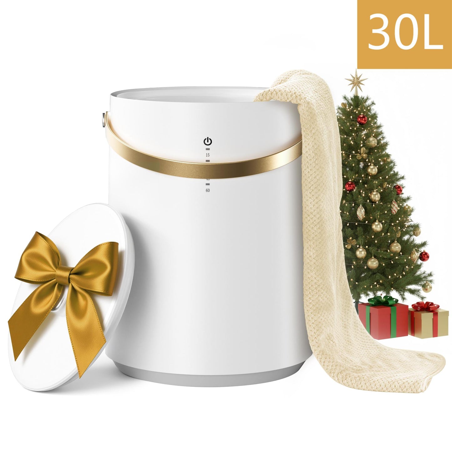 Towel Warmers, Electric Hot Towel Warmer Bucket 30L for Spa & Bathroom, Auto Shut off