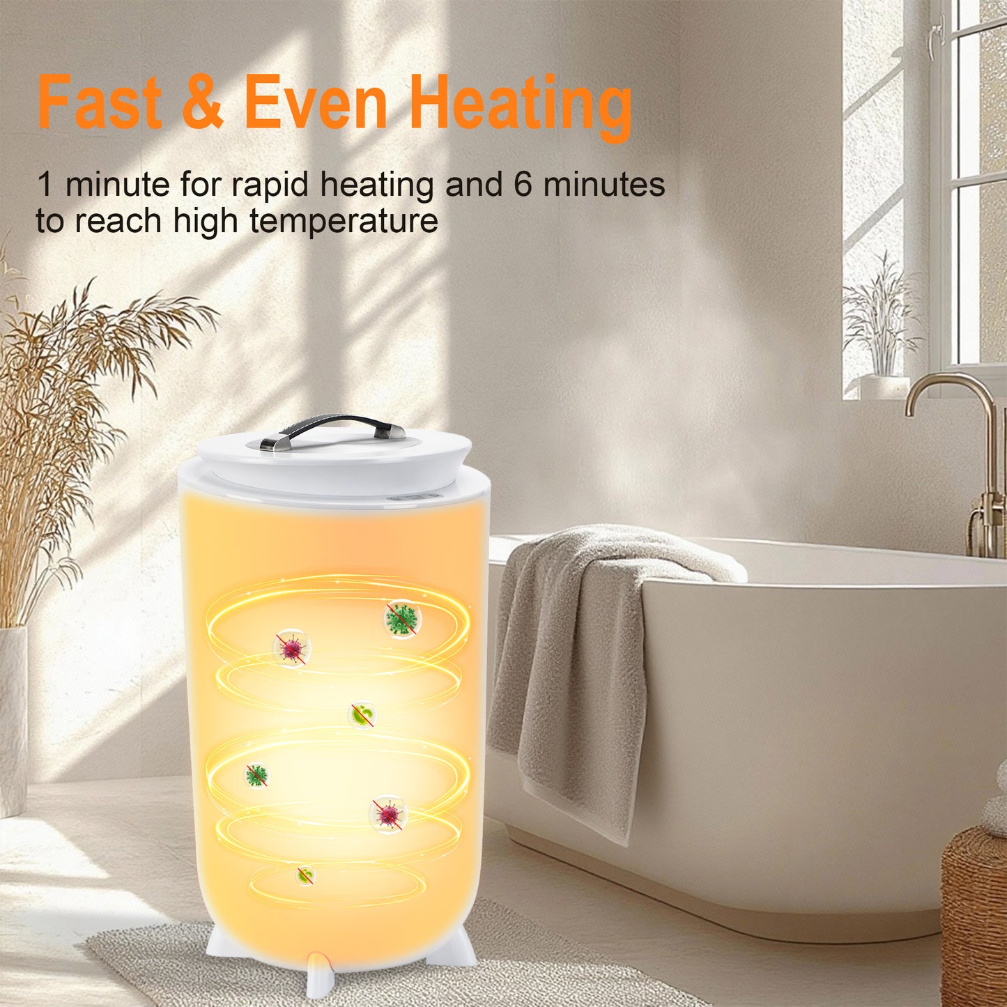 Towel Warmers for Bathroom, 35L Electric Hot Towel Warmer Bucket for Towels, Blanket