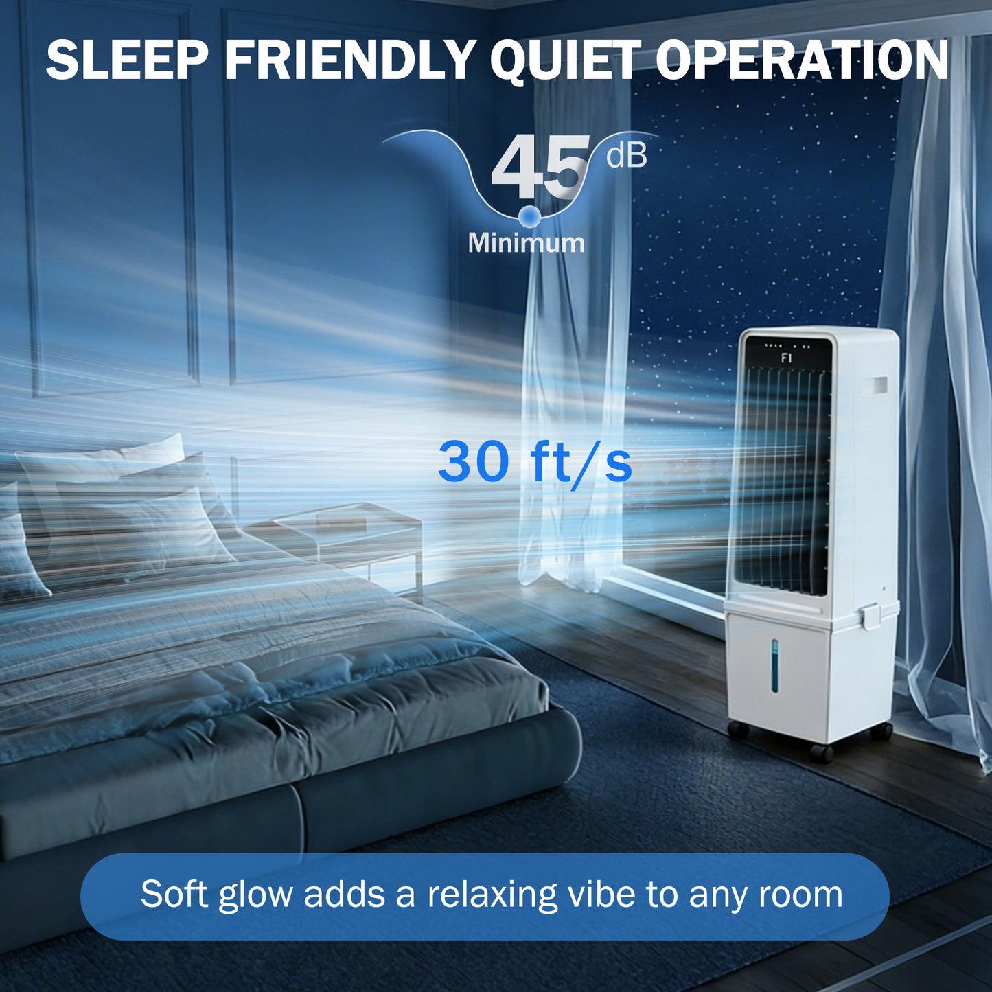 Portable Air Conditioners, 3-in-1 Swamp Cooler, Evaporative Air Cooler with Remote, 12H Timer, Cooling Fan for Bedroom, Office
