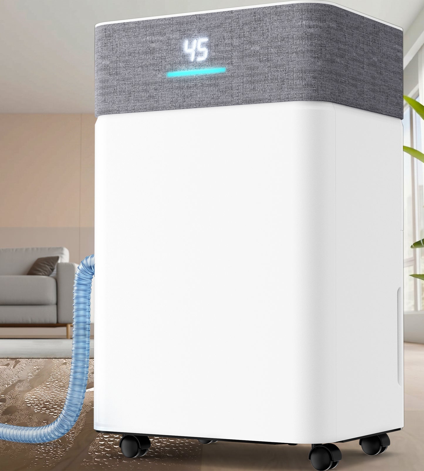 AKIRES 55Pint Dehumidifier for 5000Sq.Ft, Wi-Fi Enabled