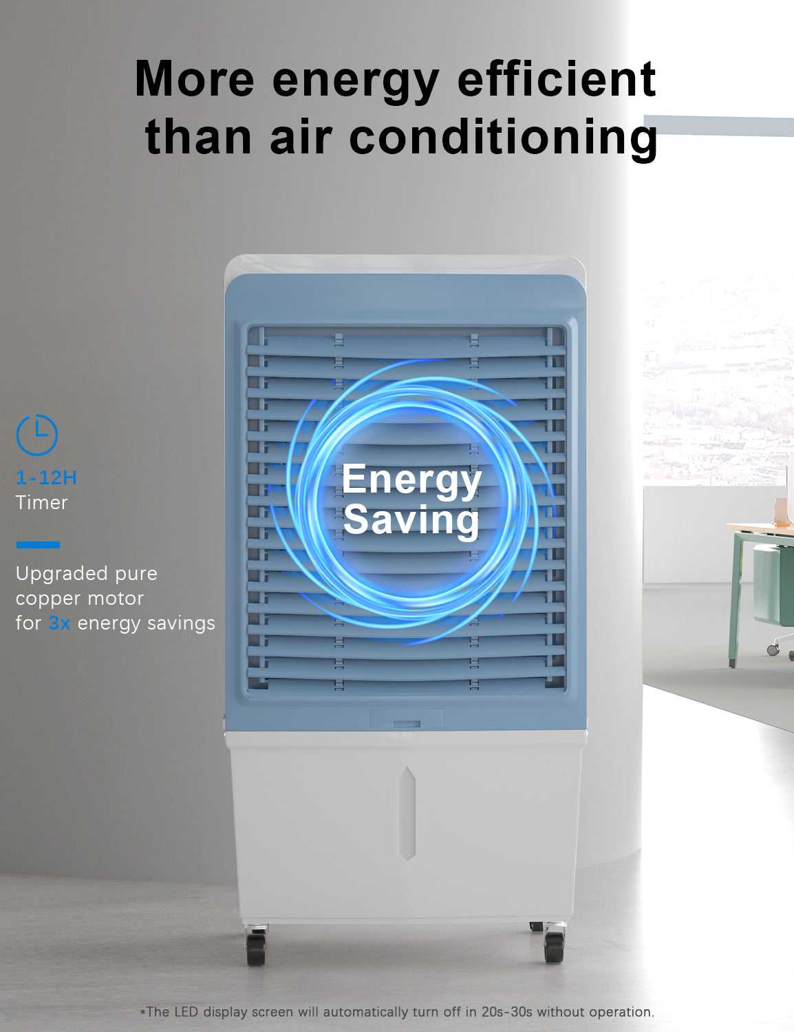 6000CFM Large Swamp Cooler with 13.5-Gal Water Tank,3-IN-1 Evaporative Air Cooler with Remote Control,4 Ice Packs,12H Timer, Evaporative Cooler for Outdoor Use