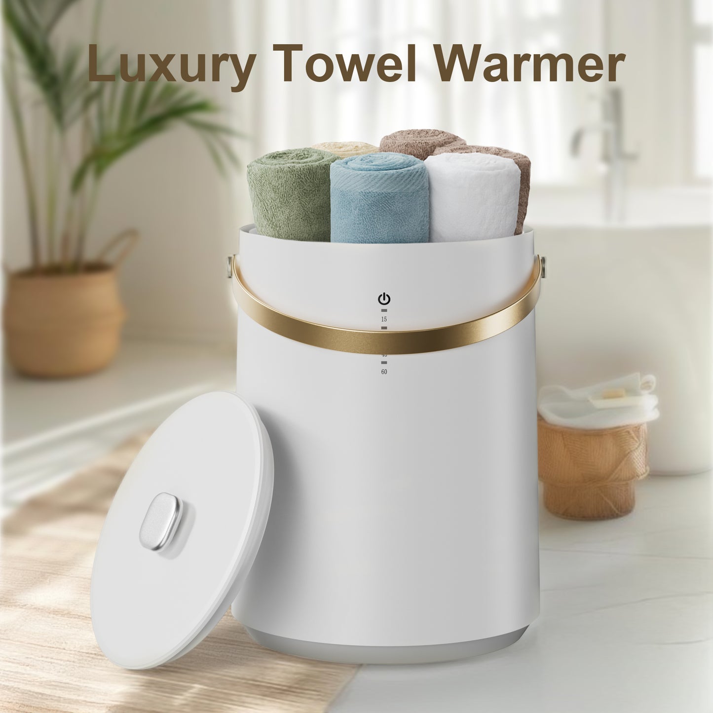 Towel Warmers, Electric Hot Towel Warmer Bucket 30L for Spa & Bathroom, Auto Shut off